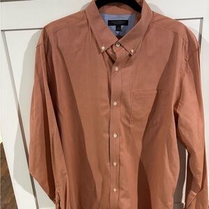 Banana Republic Men's Button-Down Shirt - Rust Brown